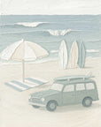 oil painting beach scene print