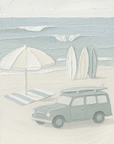 oil painting beach scene print