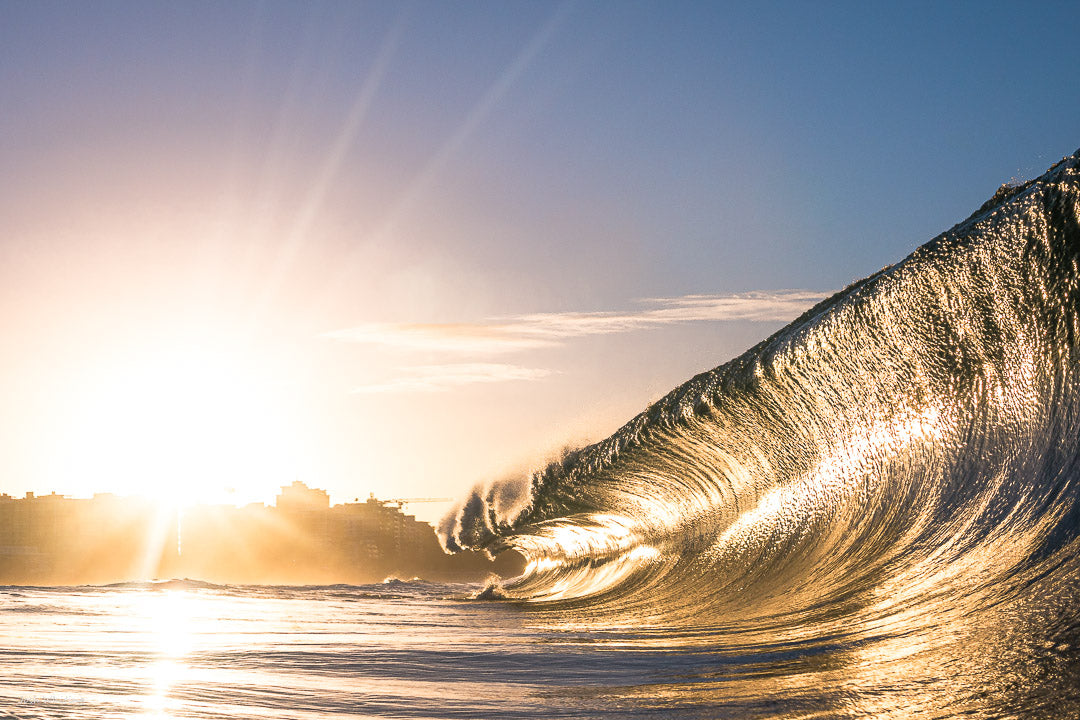 Sunset photography print - Mooloolaba surf print - josh whiting photos