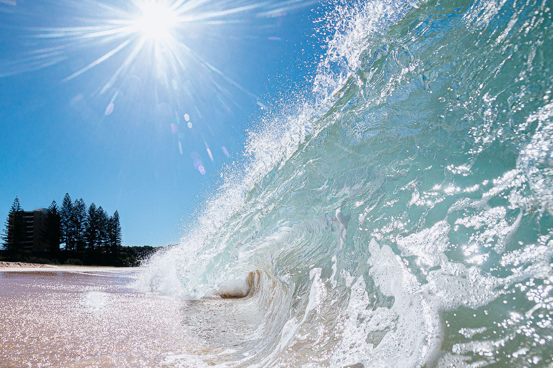 Wave crashing on the shore of Point Cartwright, Queensland, Australia - Josh Whiting Photos