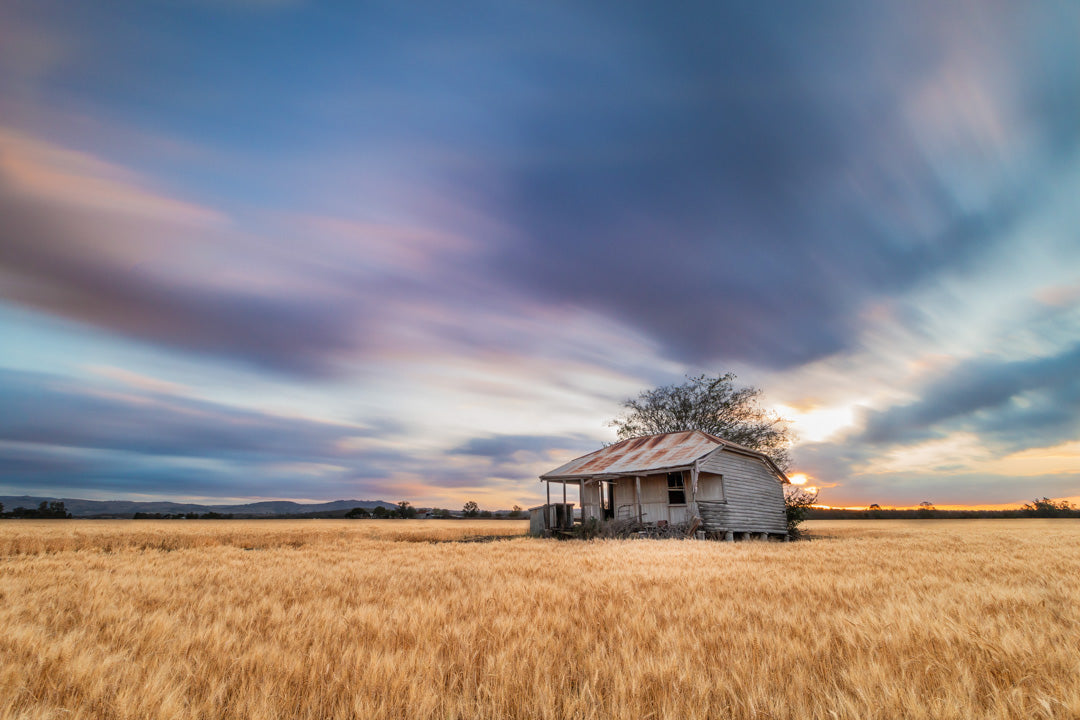 Old Brown House - Lockyer Valley Photography Prints - Rural photography print
